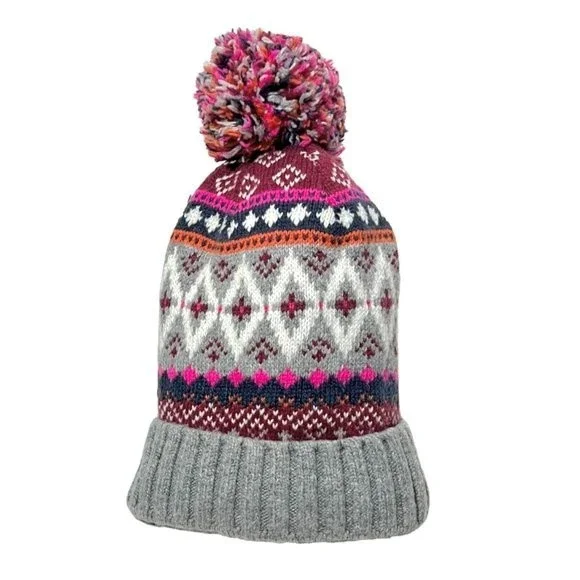 Hollister Accessories Hollister Gray Pompom Winter Beanie